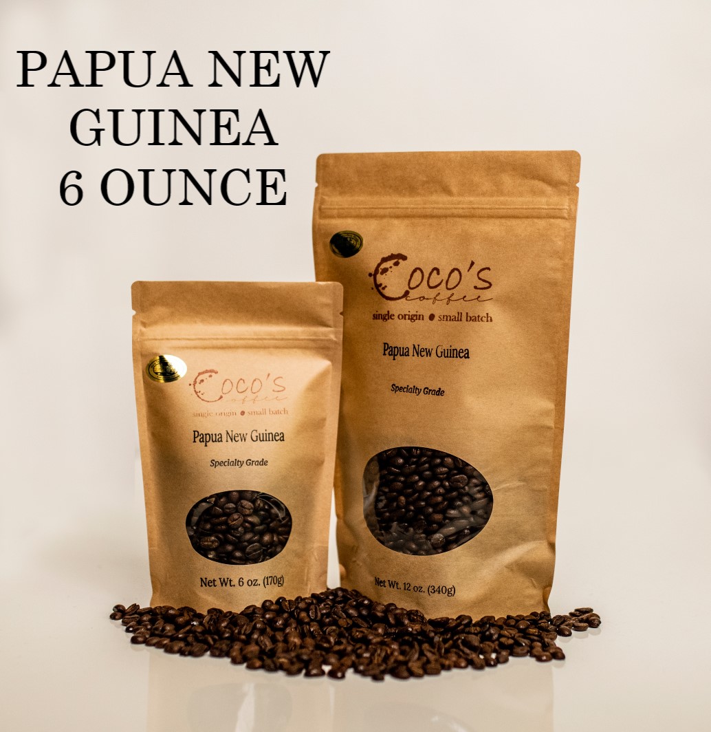 Papua New Guinea 6 oz Coco's Coffee NH's Premier